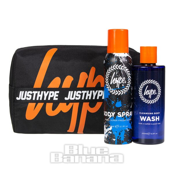 Hype Wash Bag Gift Set Men's Gifts Blue Banana UK