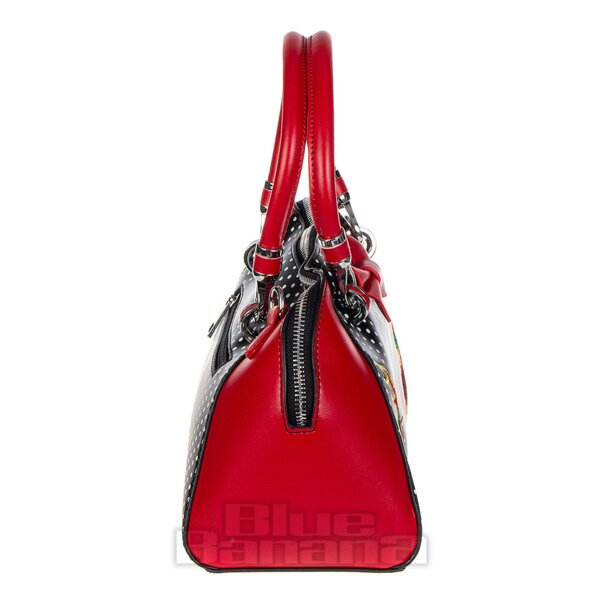 Banned Cherry Blaze Handbag (Black/Red)