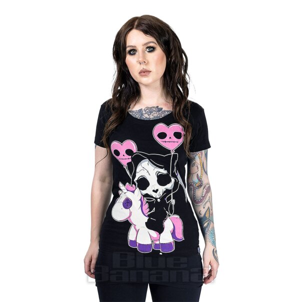 Cupcake Cult Camiseta De Gato Reaper (Negro)