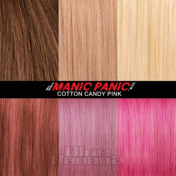 Manic Panic 8oz High Voltage Classic Cream Formula Colour Hair Dye (Cotton Candy Pink)