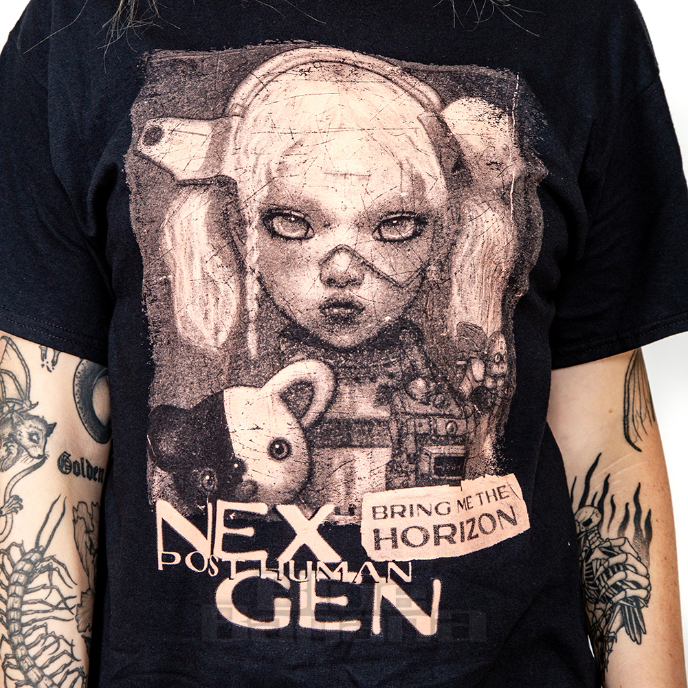 Camiseta Bring Me The Horizon Crooked Young – Oficial, 100% Algodón, Manga Corta Para Hombres