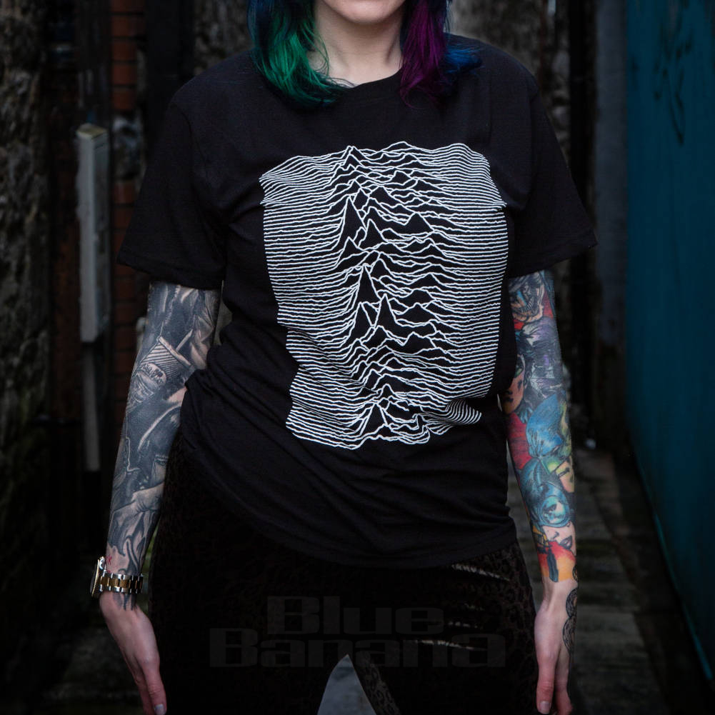 Official Joy Division Unknown Pleasures T Shirt Band Merch