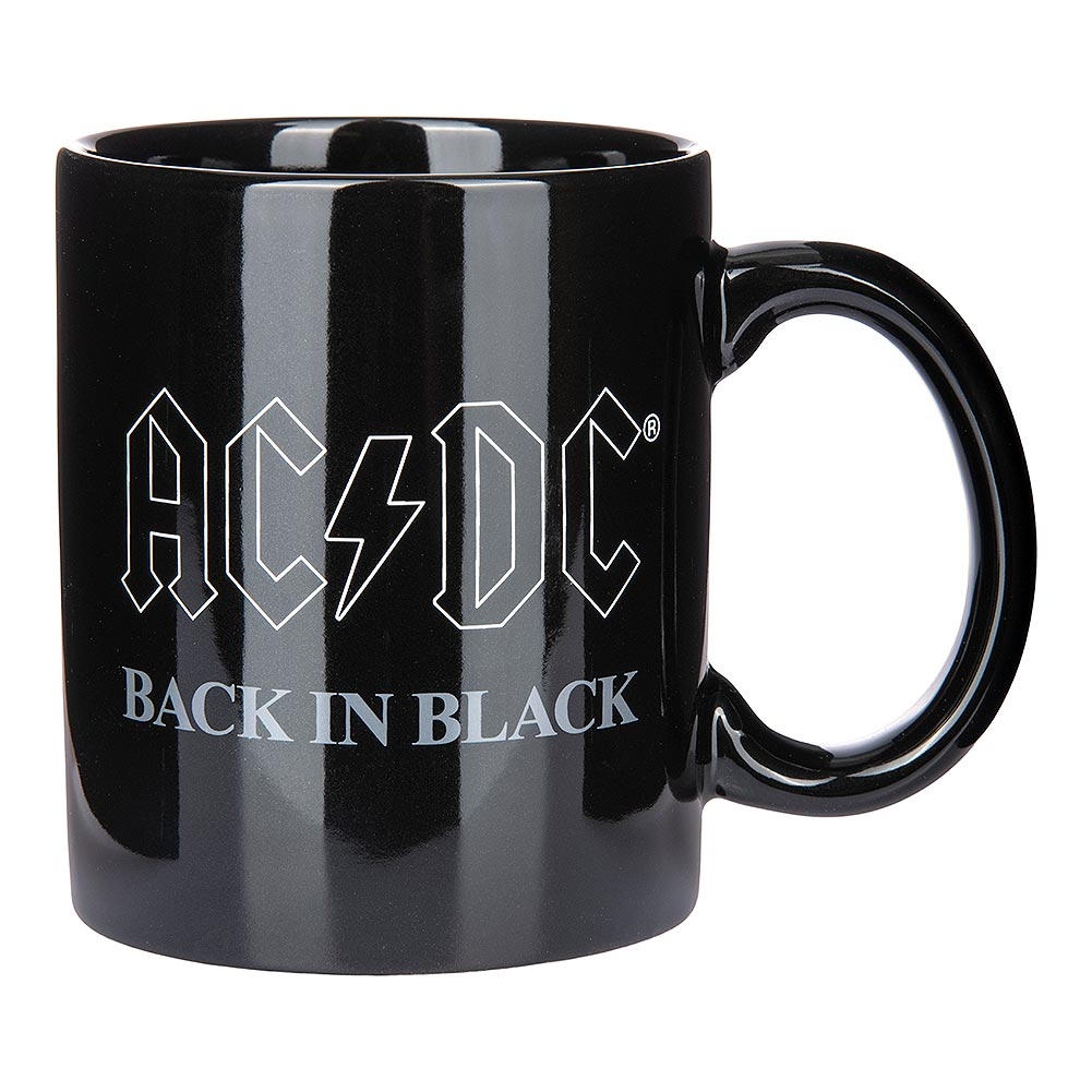 Official AC/DC Back in Black Mug and Sock Gift Set (Black) | Official ...