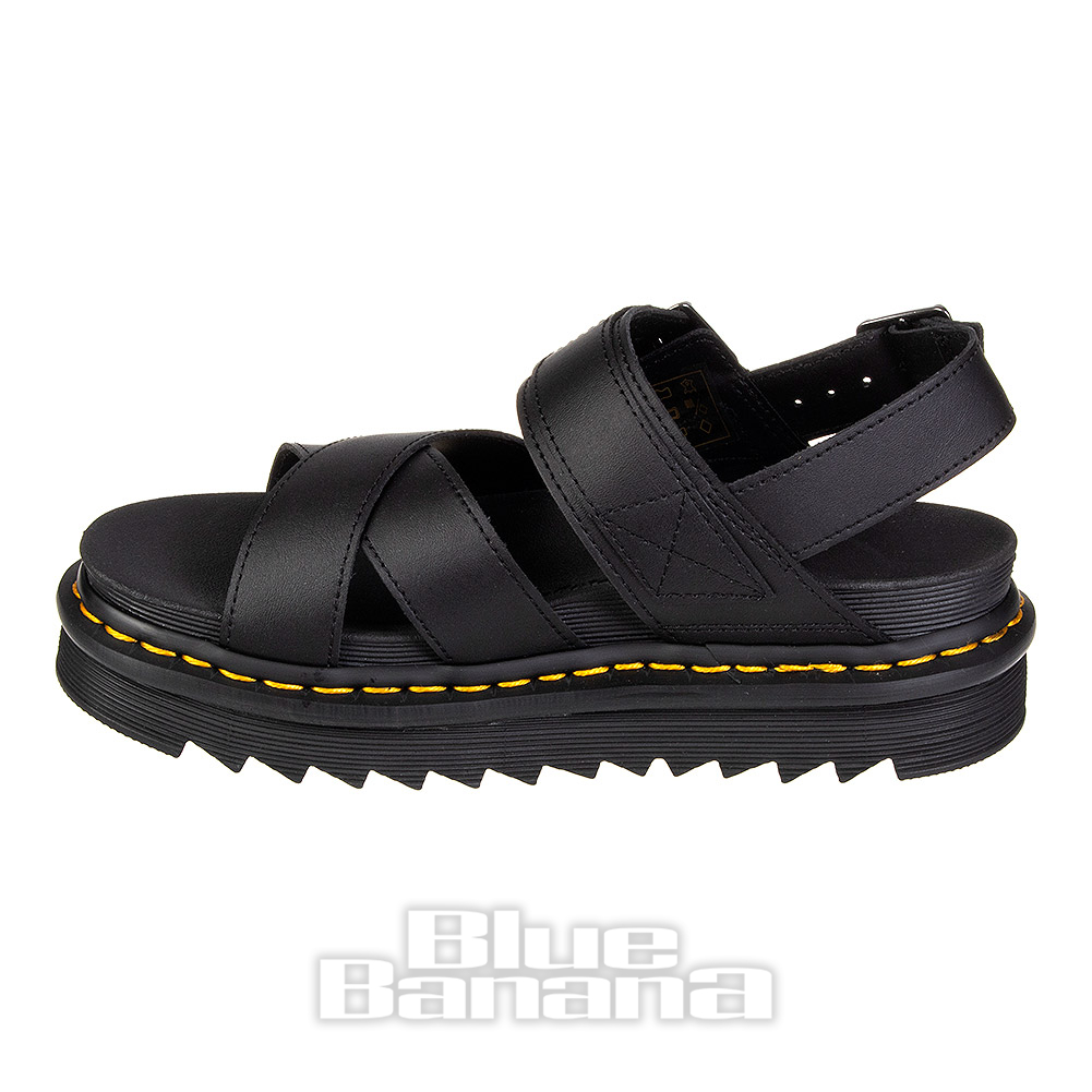 Dr Martens Voss II Hydro Black Sandals | Womens Footwear