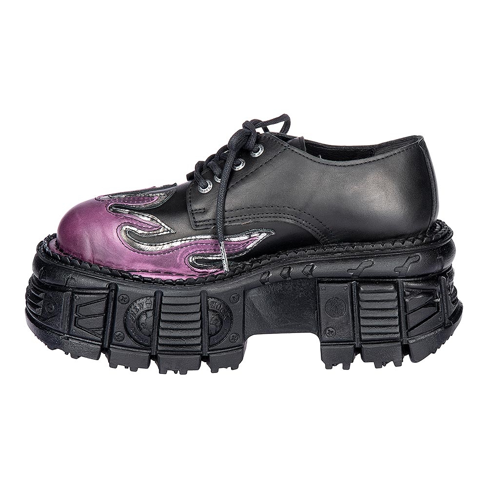 New Rock M.Tank1553-C16 Flame Shoes (Purple) | Blue Banana
