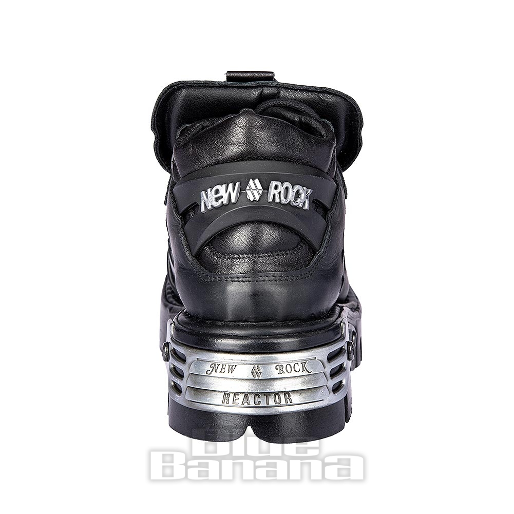 New Rock M.110-S1 Reactor Black Shoes, Gothic Footwear UK