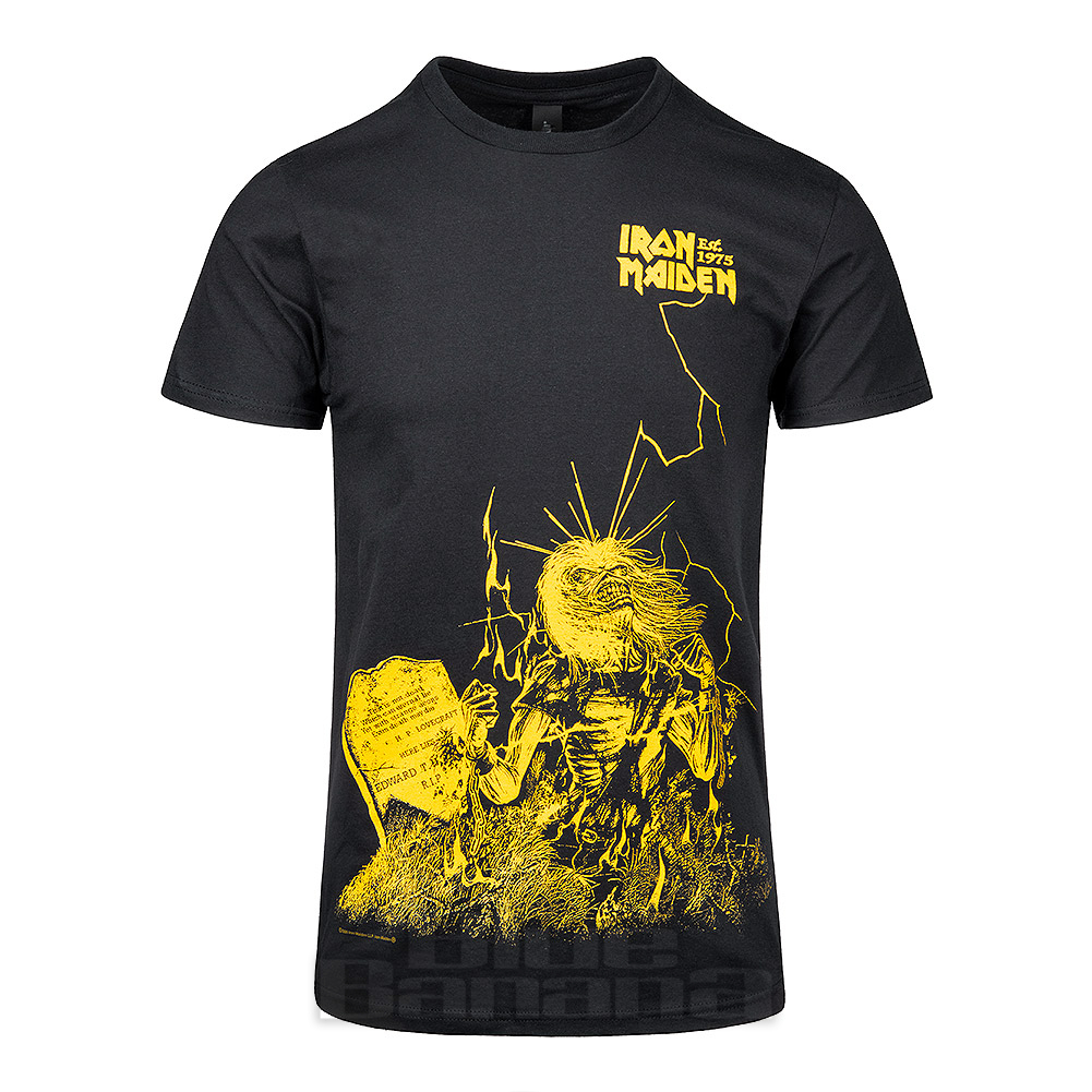 Official Iron Maiden Life After Death Lightning T-Shirt (Black