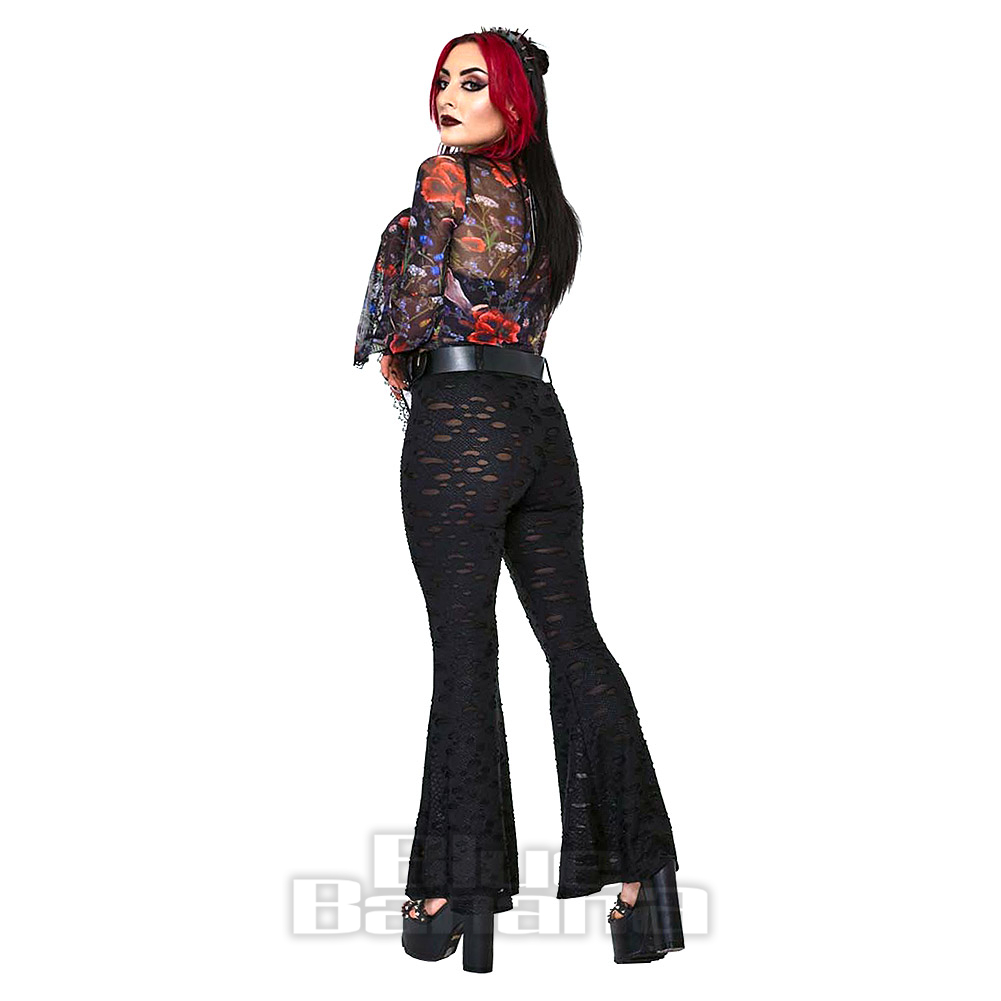Dark Gothic Flare Denim Trouser
