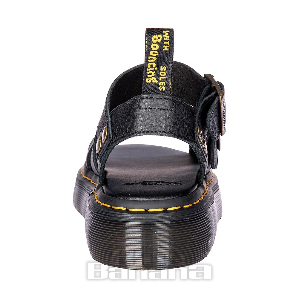 Dr Martens Gryphon Quad Platform Sandals (Black) | Blue Banana
