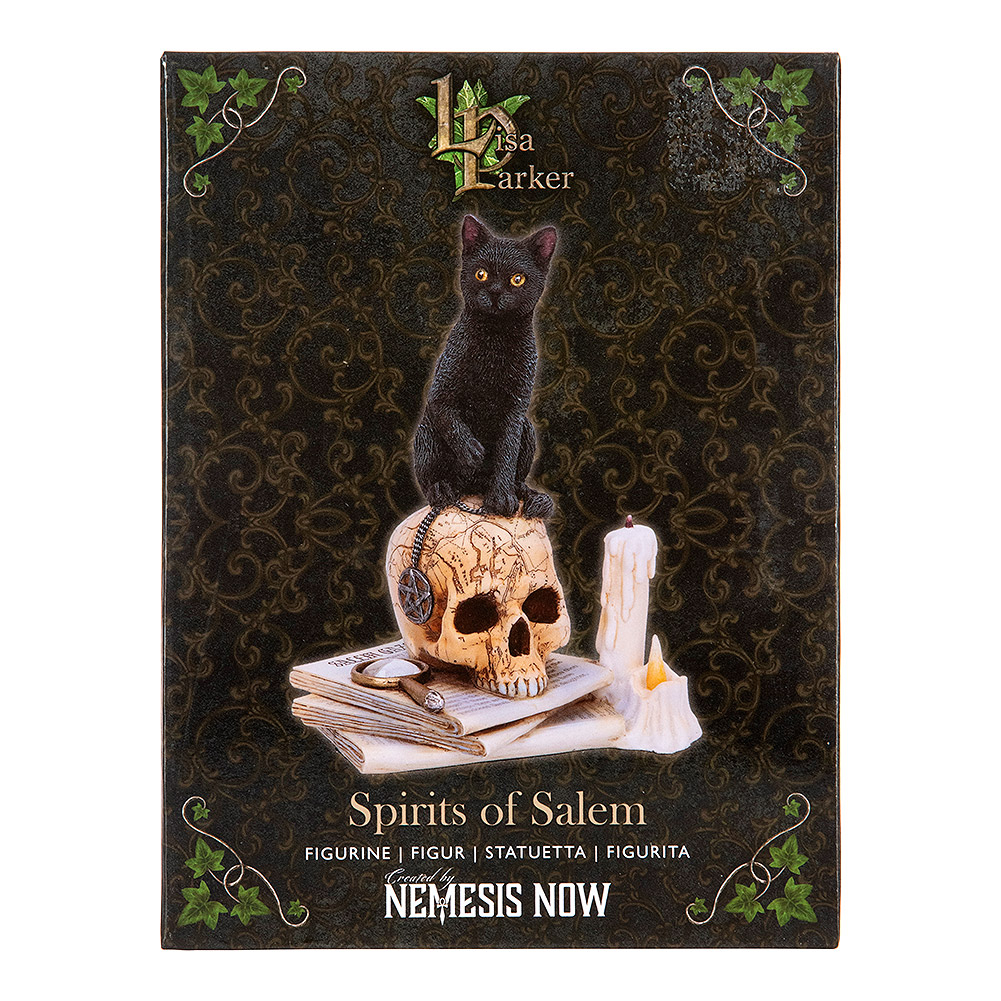Nemesis Now Lisa Parker Überwurf „Spirits Of Salem“ – Schwarze Katze Mit Totenkopf-Motiv