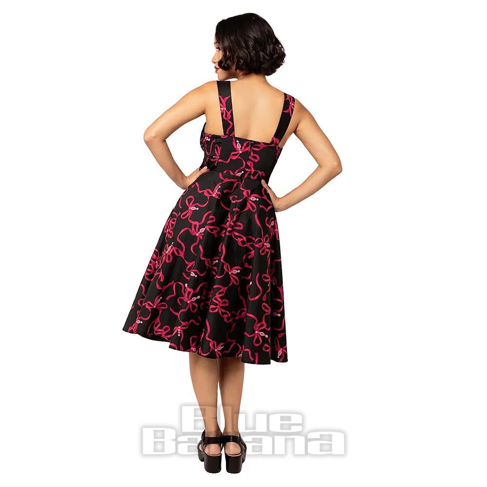 Hell Bunny Benita Tiki 50 Luvun Swing Mekko Beigessa