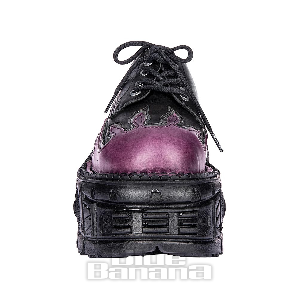 New Rock M.Tank1553-C16 Flame Shoes (Purple) | Blue Banana