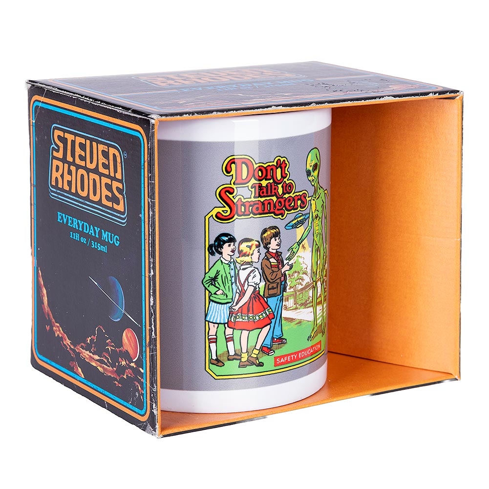 Steven Rhodes Don'T Talk To Strangers Mug (Multicolour) | Blue Banana