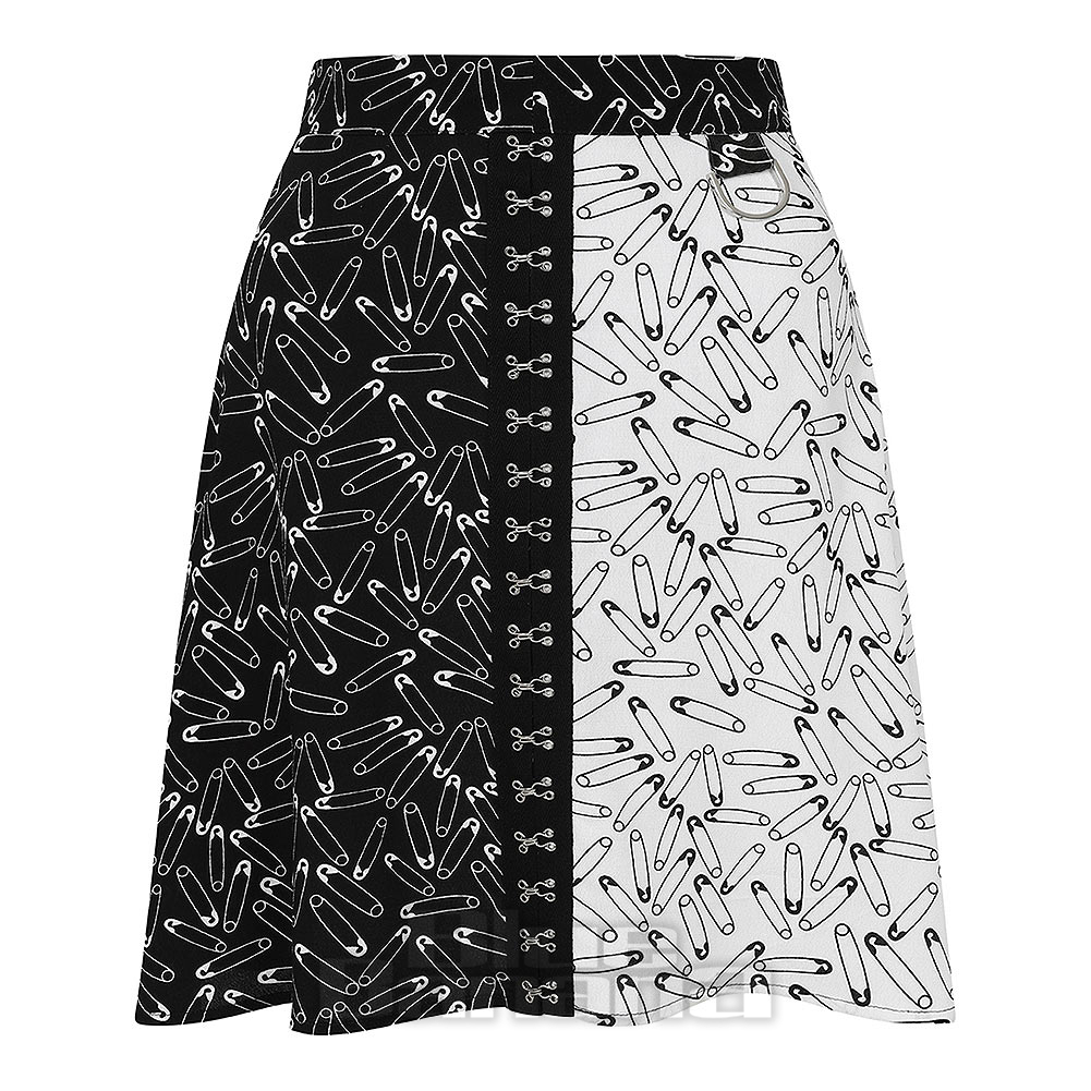 Hell Bunny Safety Pin Mini Skirt Alternative Skirts