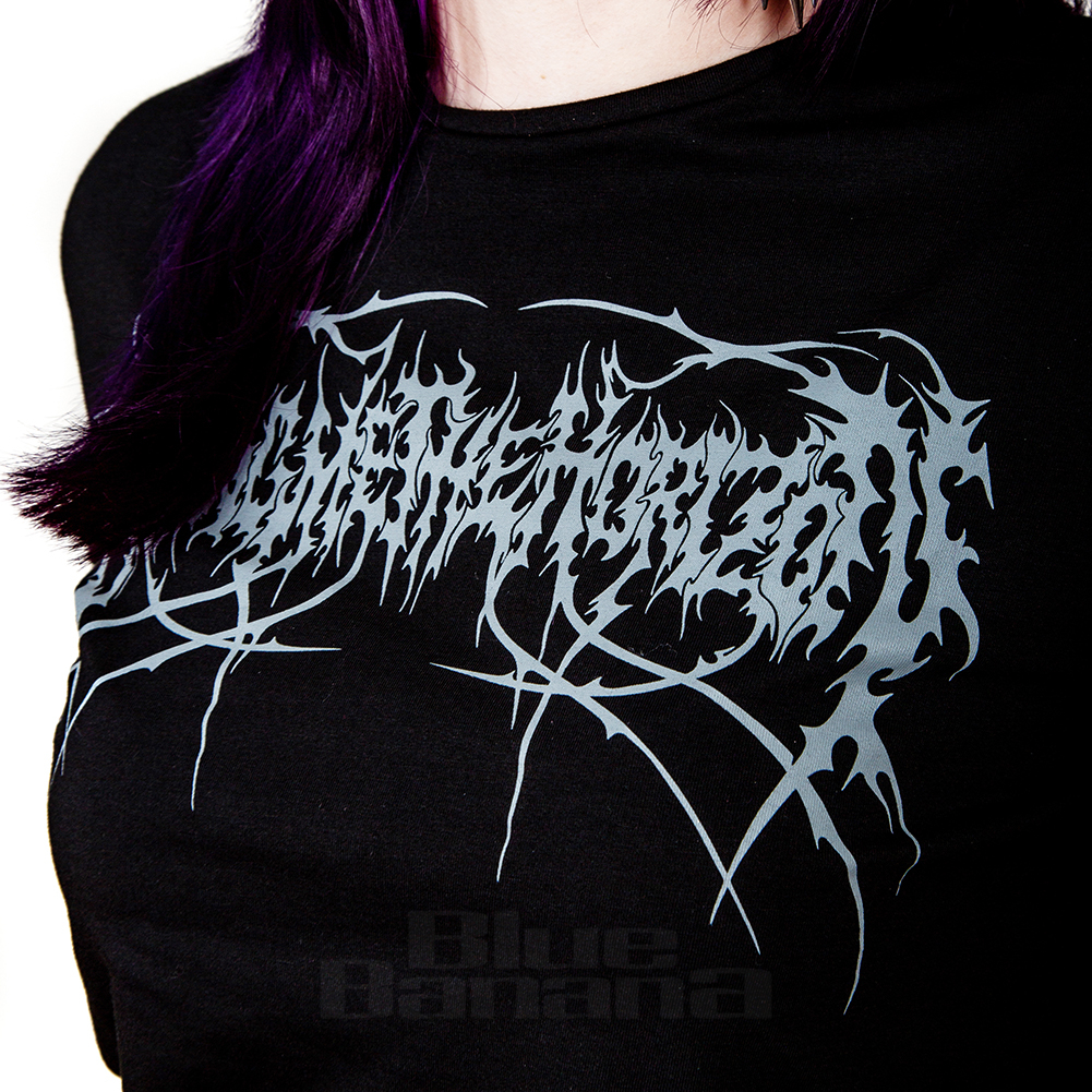Bring Me The Horizon Metal Logo Genxsis Crop T Shirt (Black