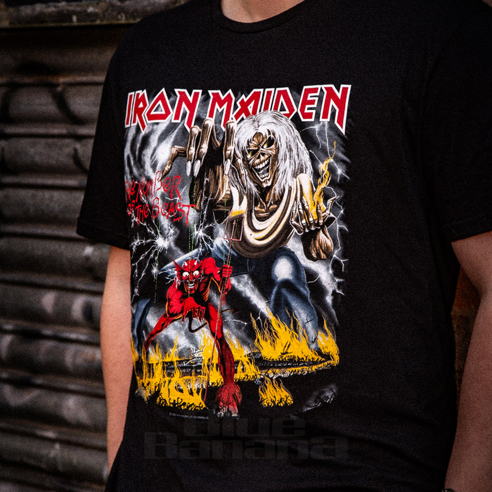 Official Iron Maiden Beast T Shirt (Black) | Official Band