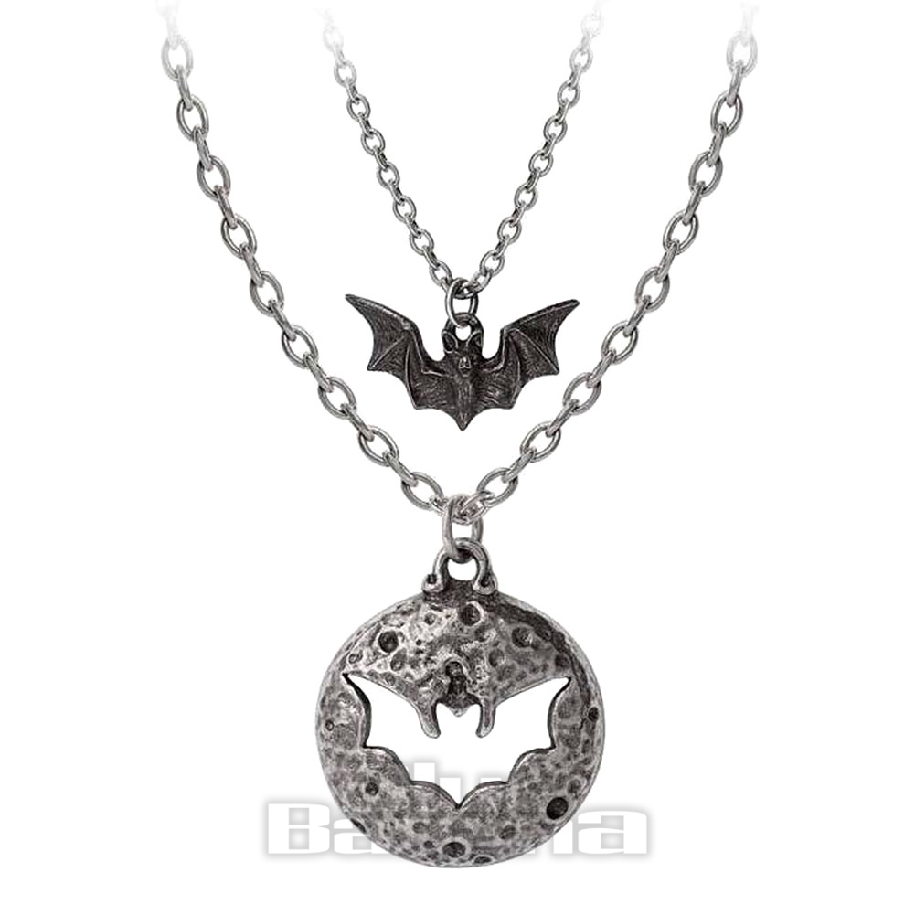 Alchemy Gothic Lunaeca Collana Donna - Argento, Design Ispirato Al Gothic