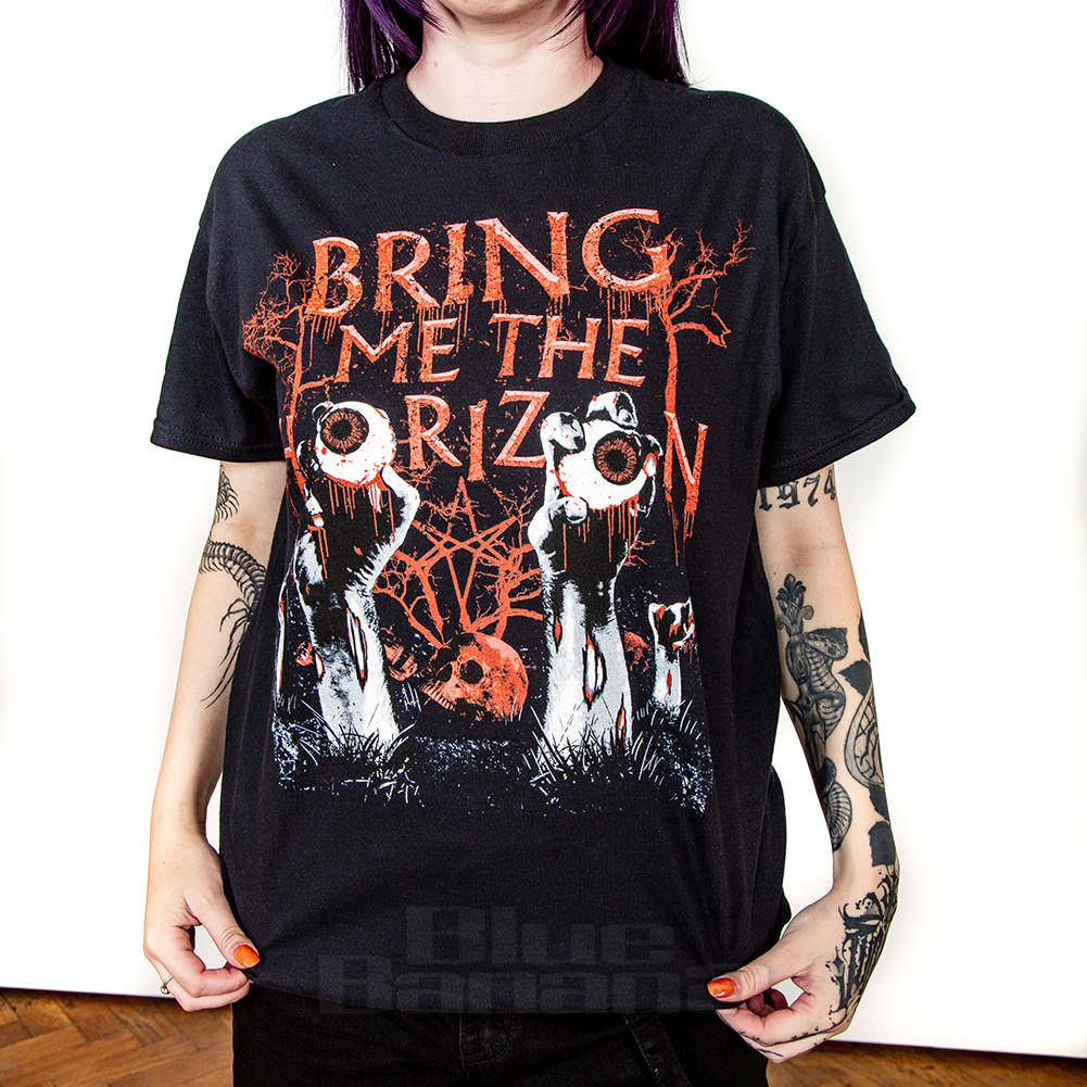 Bring Me The Horizon Official Graveyard Eyes T Shirt (Black