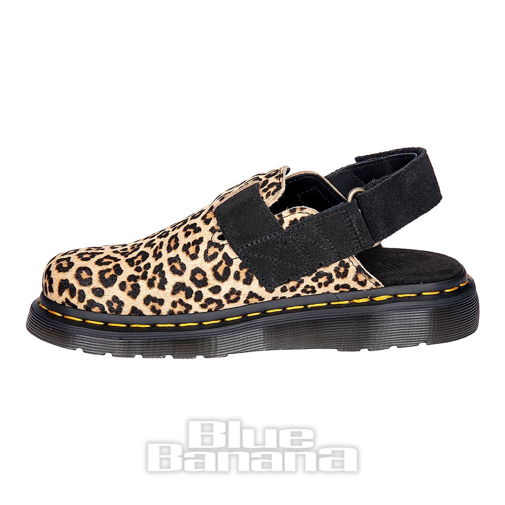 Dr Martens Jorge II Leopard Spot Hair-On Sandals (Multicolour