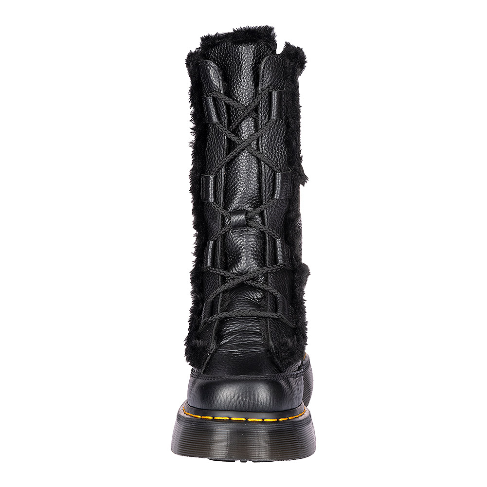 Dr Martens Buzz Faux Fur Boots (Black) | Blue Banana