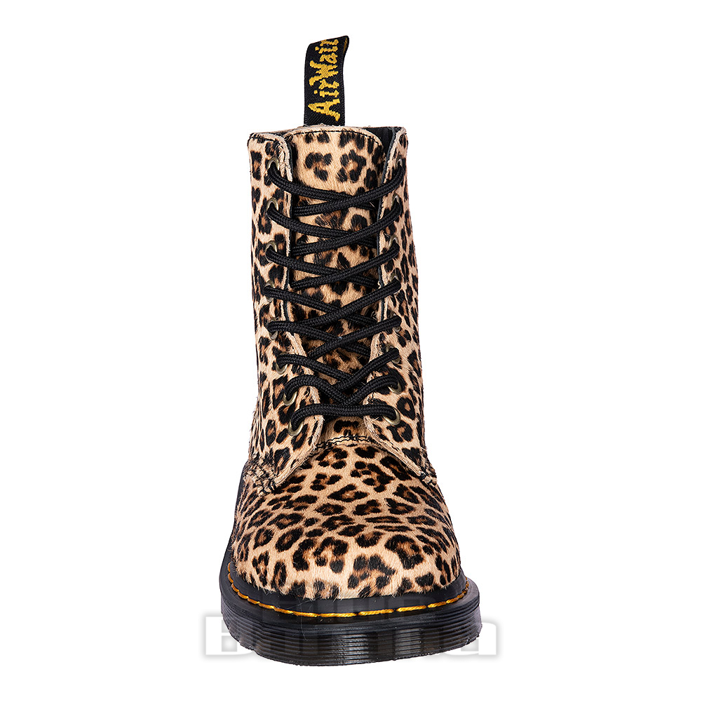 [Dr.Martens] 1460 Leopard 送料込 1460 Women's Leopard Smooth Leather Lace Up Boots in Pink