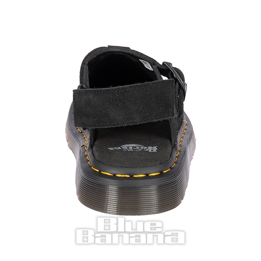 【Dr.Martens】 Jorge II Black E.H. Suede Jorge Made in England Suede Slingback Mules in Black | Dr