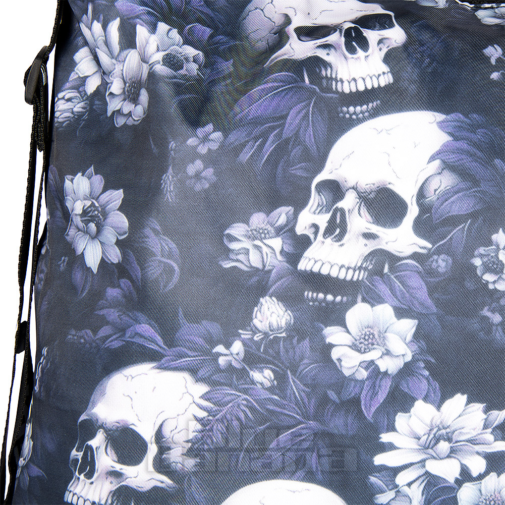 Bleeding Heart Adjustable Skull Handbag (Blue) | Blue Banana