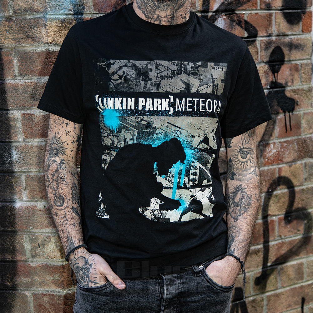Linkin Park Official Meteora Drip T Shirt (Black) | Blue Banana