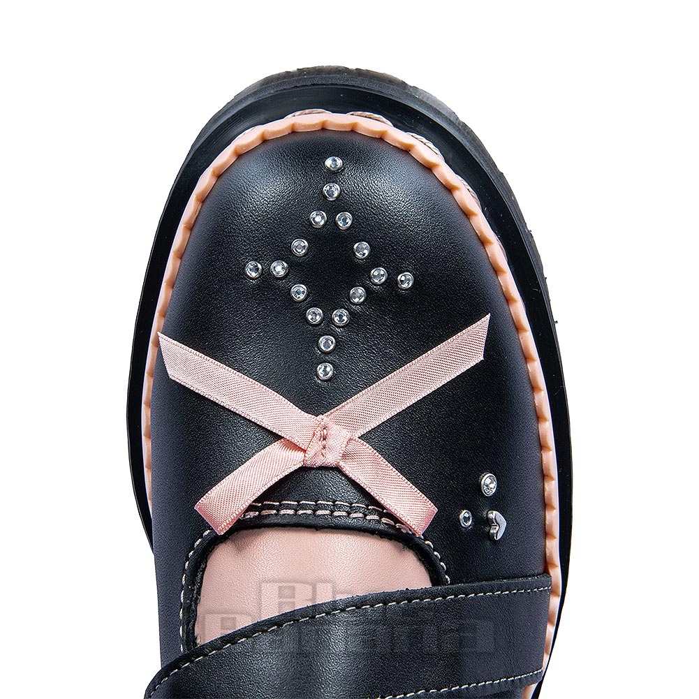 Dr Martens Kemsley Platform Shoes (Black/Pink) | Dr Martens Blue