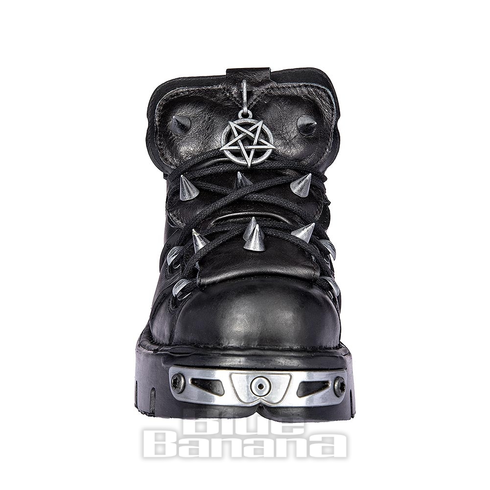 New Rock M.110-S1 Reactor Black Shoes, Gothic Footwear UK
