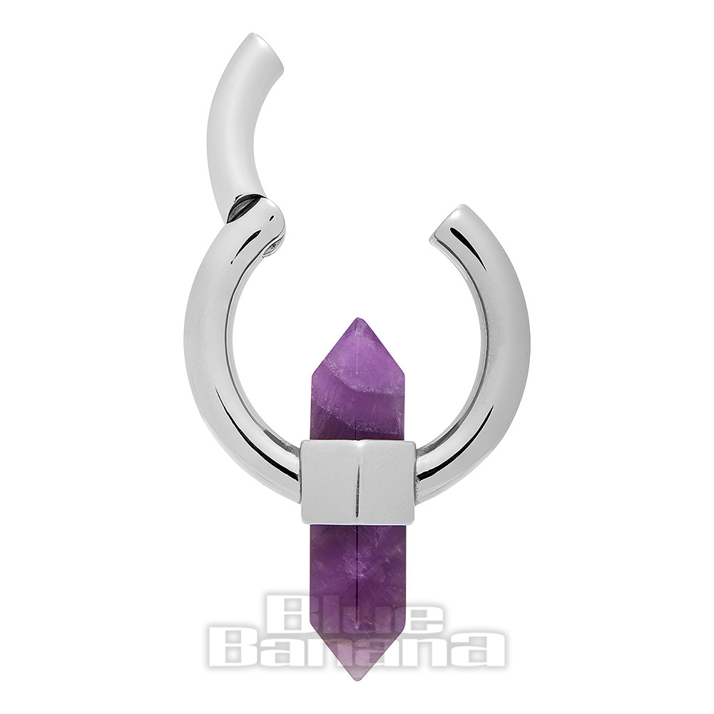 Orecchini A Sfera Con Opale Sintetico In Acciaio Chirurgico 316L – Scegli Il Tuo Colore! (Bianco, Blu, Rosa, Rosso, Verde, Viola) Cod. CBASE1001-6_OP17 - 2