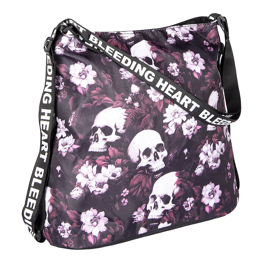 Bleeding Heart Skulls Handbag (Red) | Blue Banana