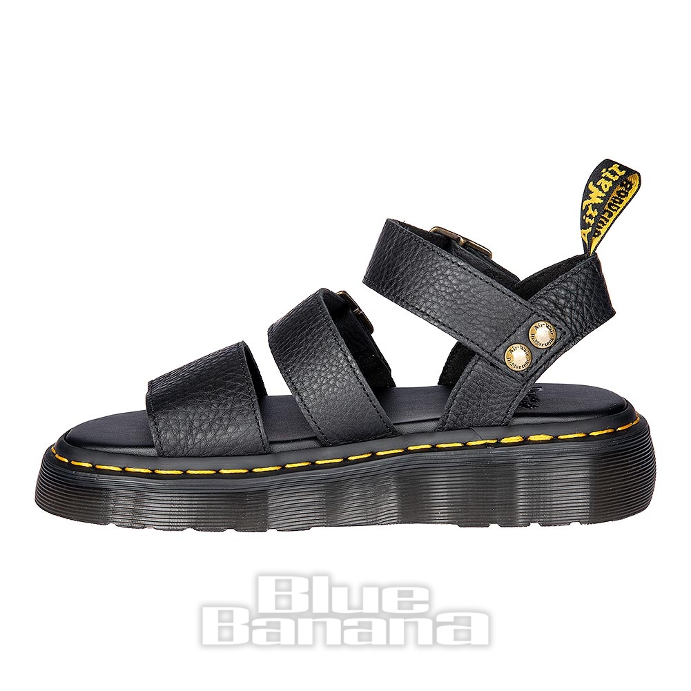 Dr Martens Gryphon Quad Platform Sandals (Black) | Blue Banana