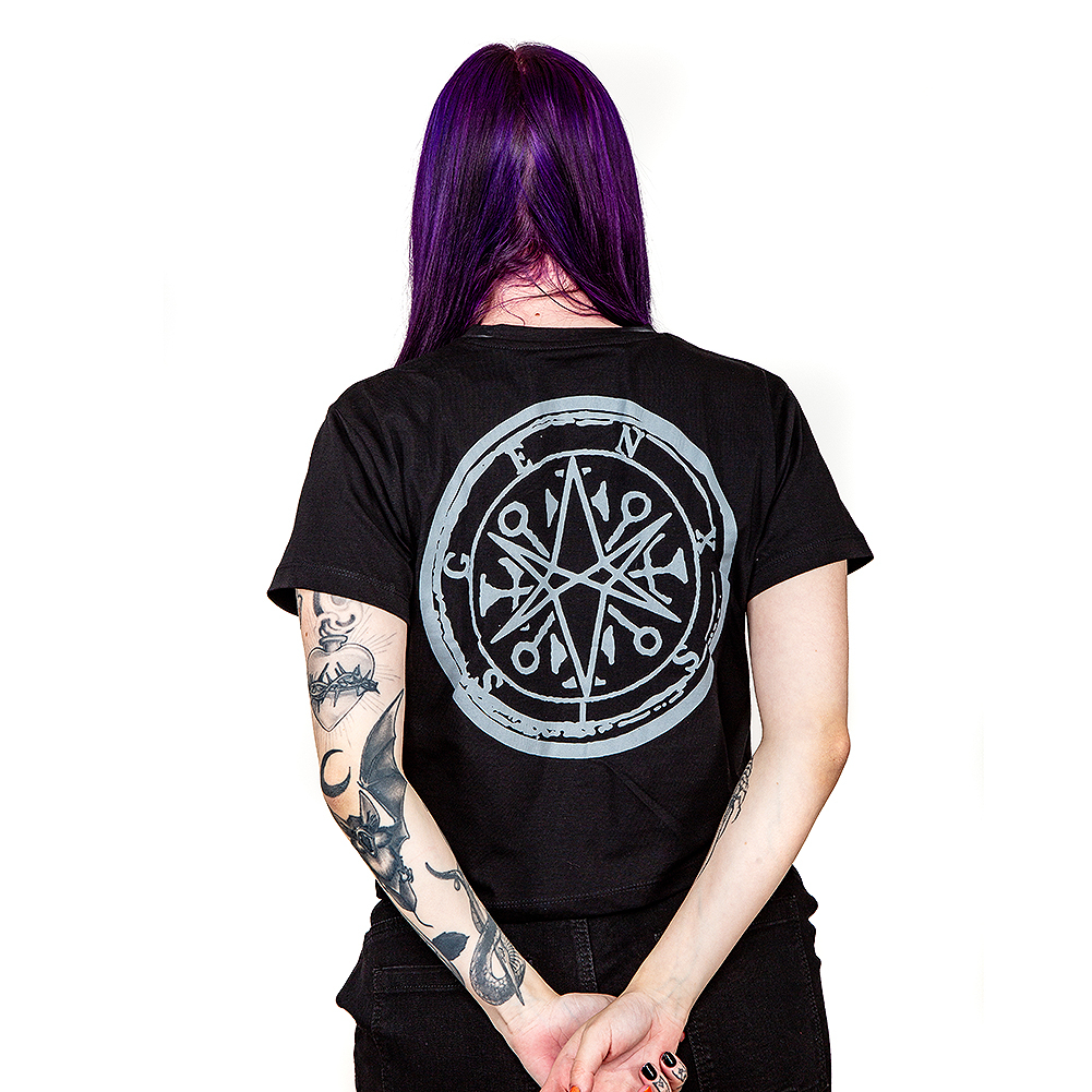 Bring Me The Horizon Metal Logo Genxsis Crop T Shirt (Black