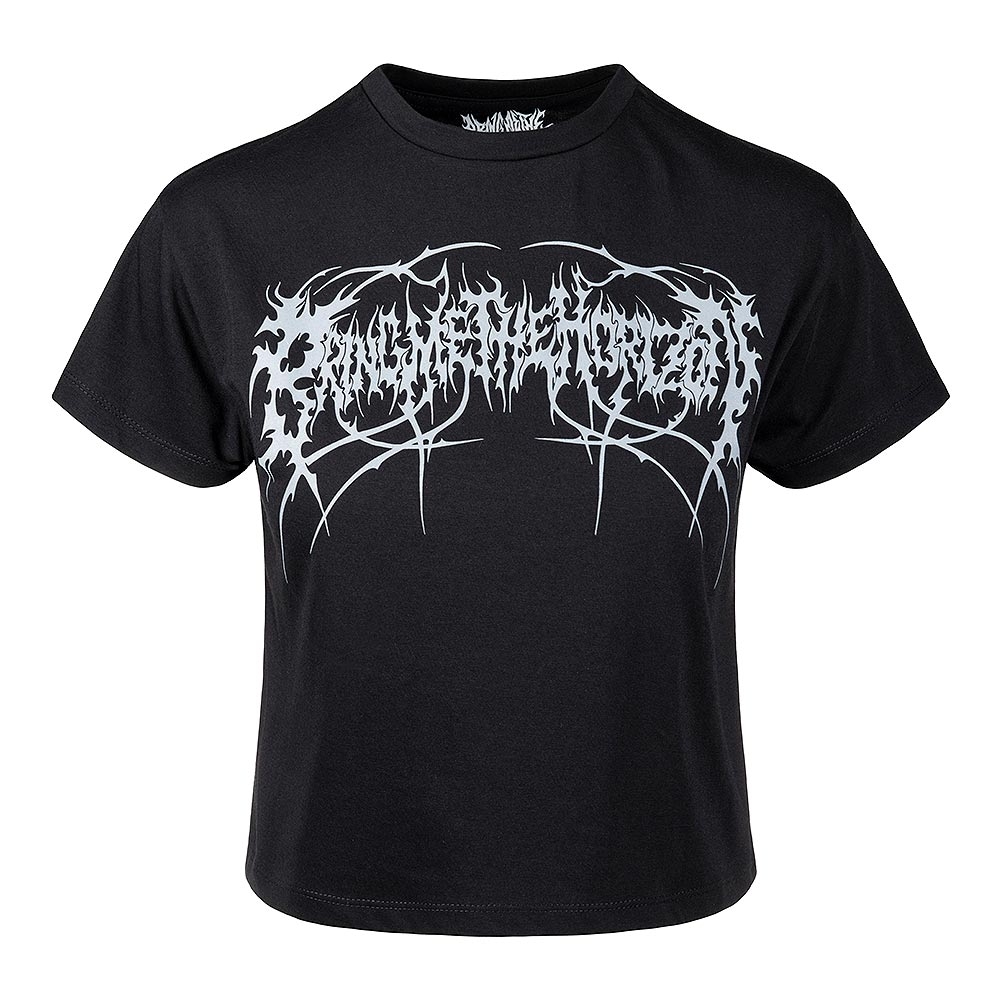 Bring Me The Horizon Tシャツ 黒 Bring Me The Horizon Metal Logo Genxsis Crop T Shirt (Black