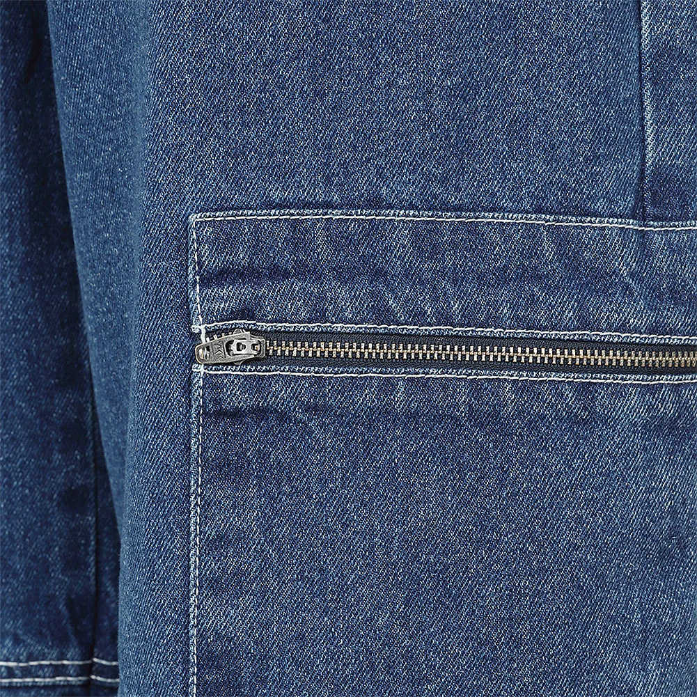 Hell Bunny Cameron Jeans Sininen Cargo Denim