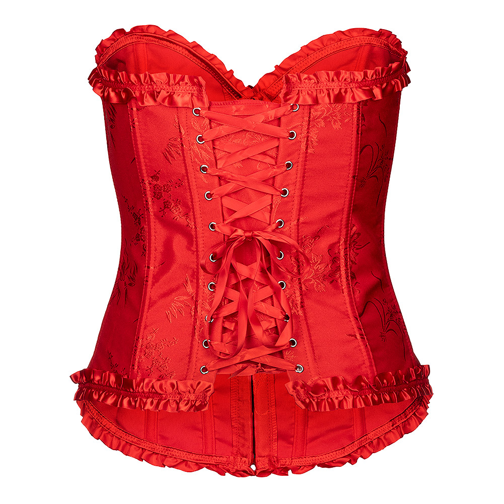 Vixxsin Dahlia Gothic Corset (Red) | Blue Banana UK