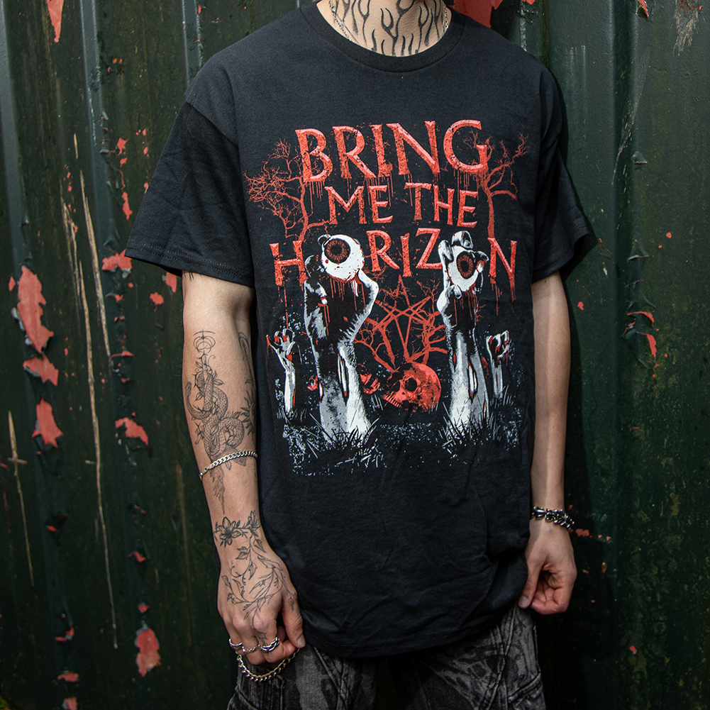 Bring Me The Horizon Official Graveyard Eyes T Shirt (Black