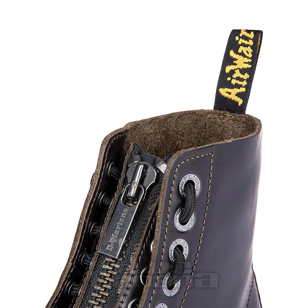 Dr Martens Sinclair Orleans Quad Boots (Dark Taupe) | Blue Banana