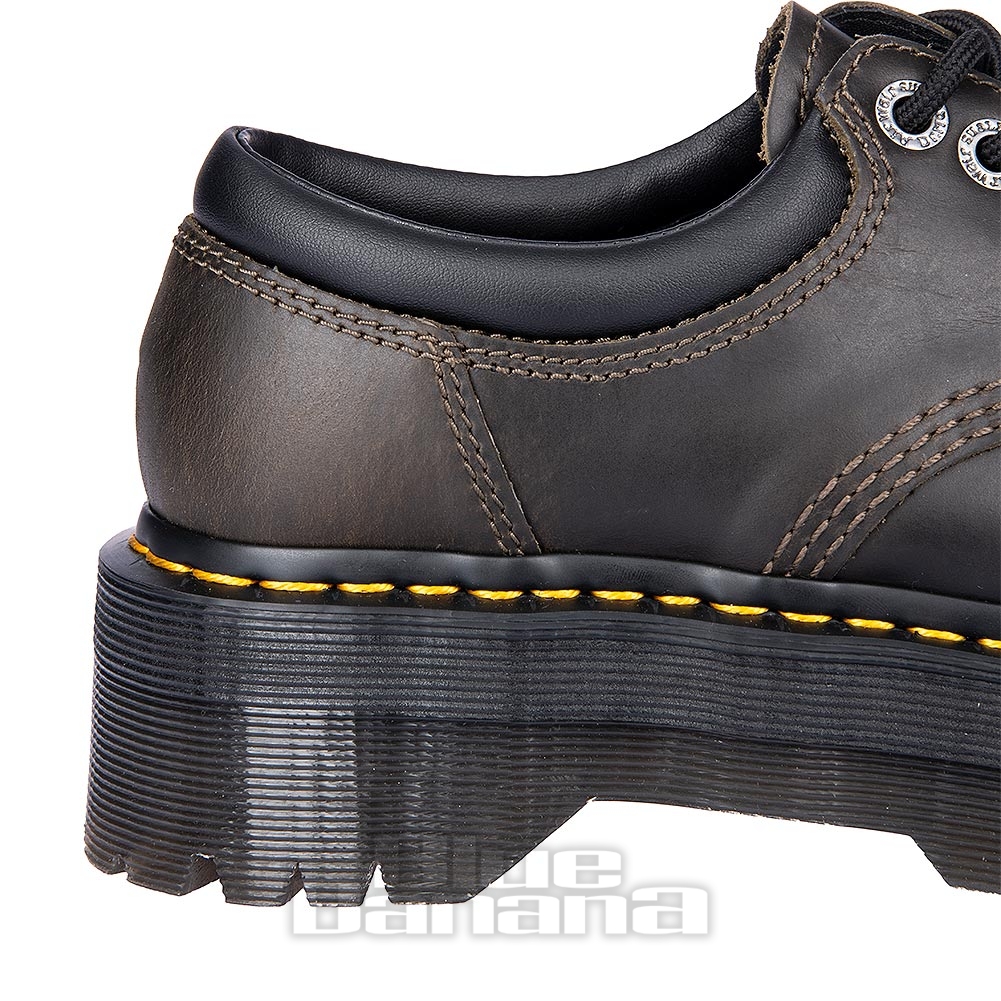 Dr Martens 8053 Plateforme Quad Chaussures (Taupe Foncé) | Blue Banana