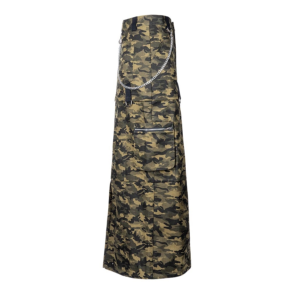 Third Identity Velocity Combat Camo Maxi Skirt (Multicoloured