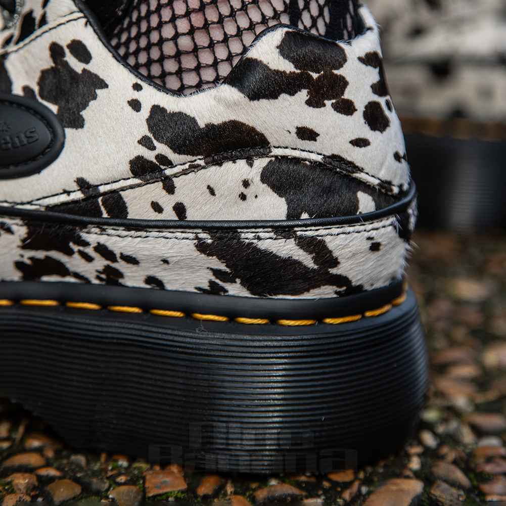 Dr Martens Buzz 5 Eye Dalmatian Shoe (Black & Cream) | Dr Martens