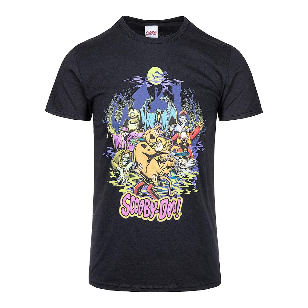 Scooby-Doo And The Alien Invaders Official Men's T-Shirt - Black, Slim Fit Design (Size Small) - View #5