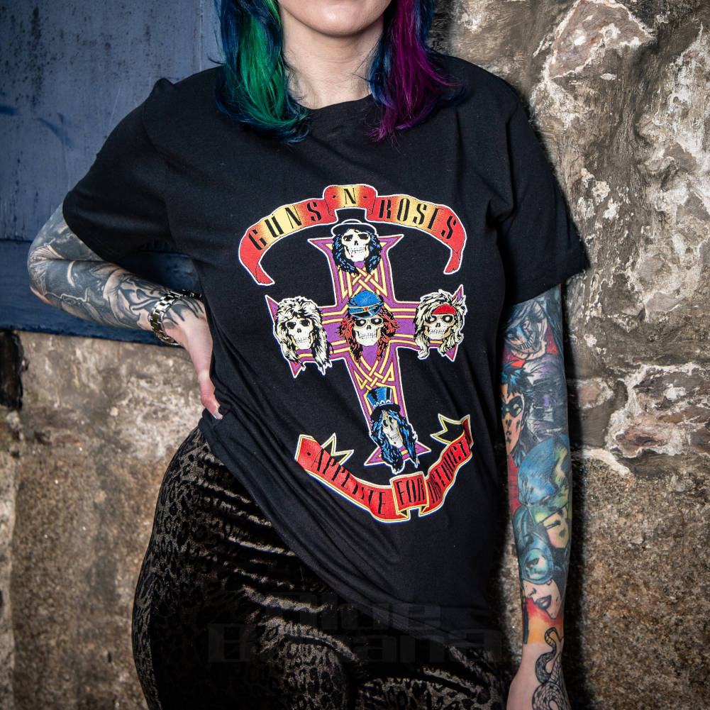 Official Guns N Roses Appetite T Shirt (Black) | Official Band