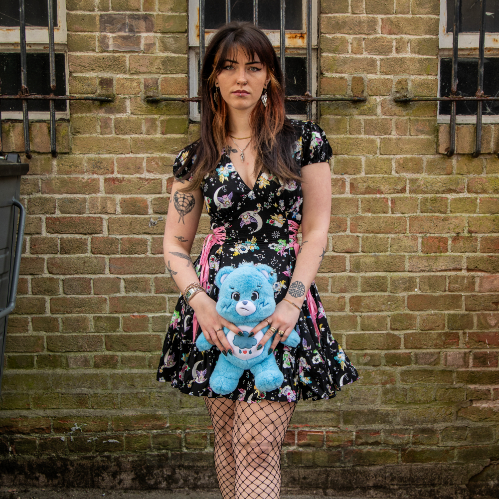 princess polly baby blue dress 21 Plus Size Alt Winter Outfits That Curvy Women Love main image 1