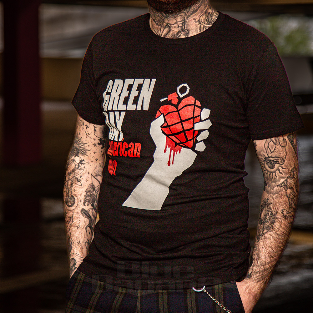 Official Green Day American Idiot T Shirt (Black) | Official Band