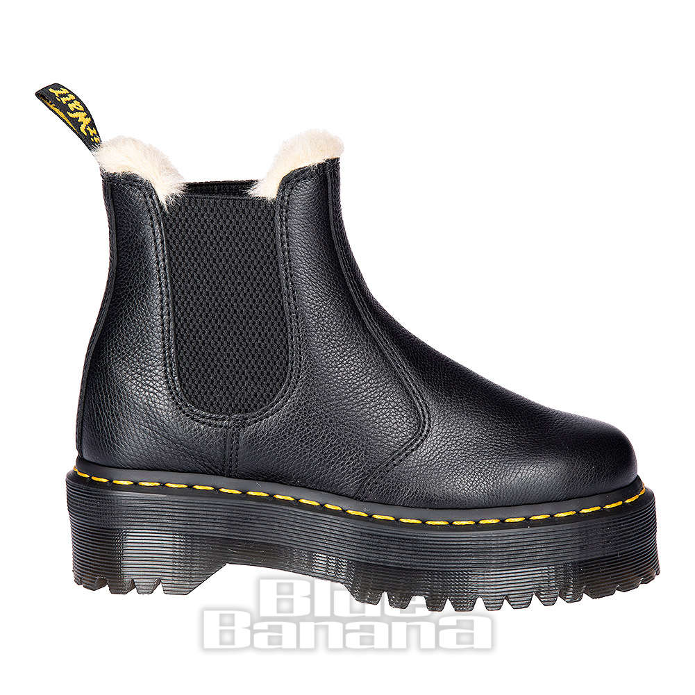 Dr. Martens 2976 Quad Fur Lined ブラック Dr Martens 2976 Quad Fur Lined Boots (Black) | Blue Banana