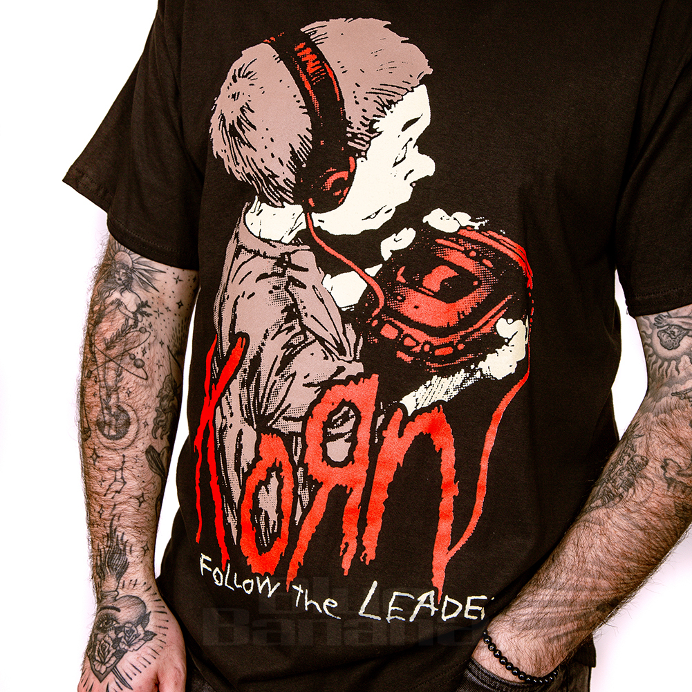 Official Korn Follow The Leader T-Shirt (Black) | Official Band