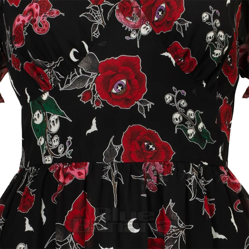 Hell Bunny Blooming Elle Dress (Black) | Blue Banana Hell Bunny Blooming Elle Dress (Black) | Blue Banana