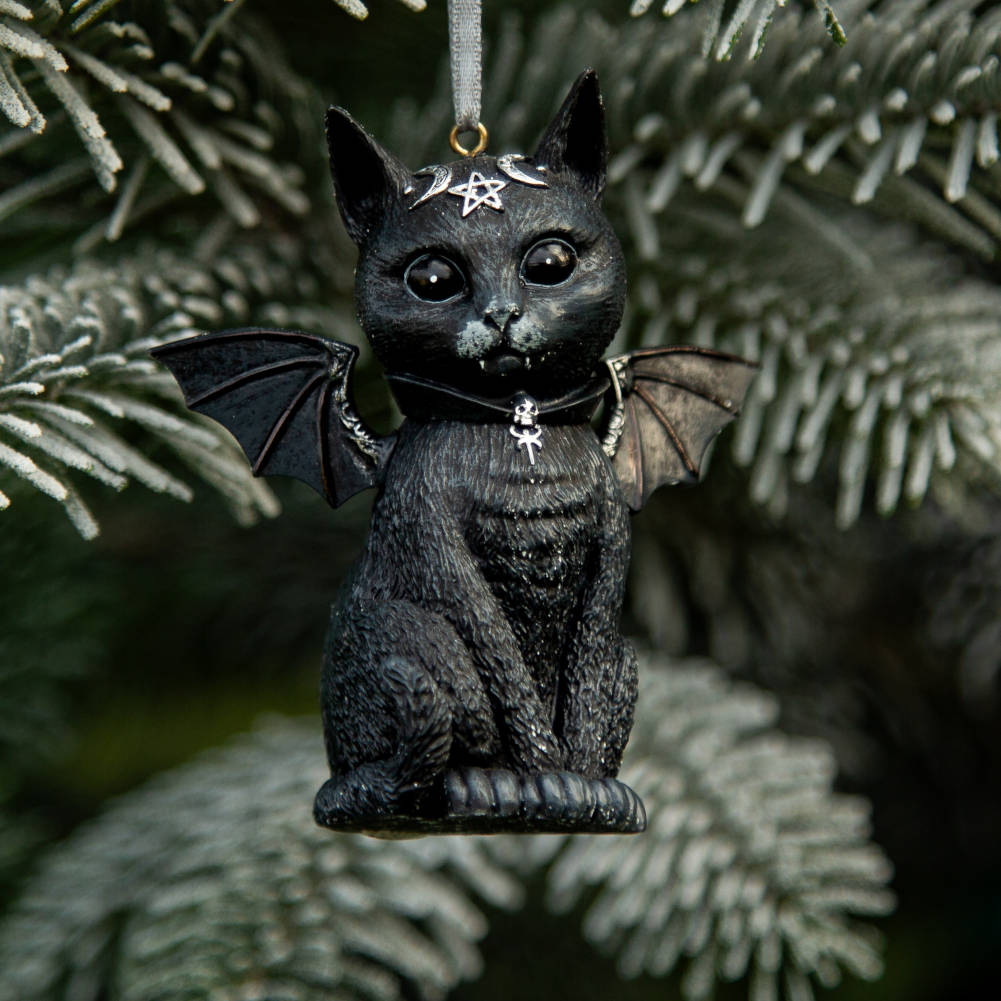Nemesis Now Malpuss Hanging Ornament | Gothic Christmas Decoration